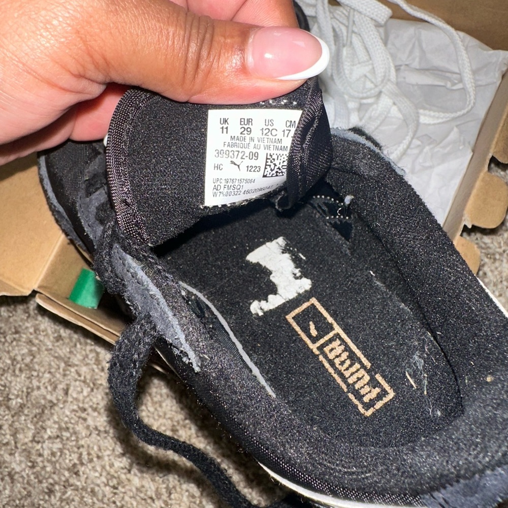 Puma Black Sneakers Slip-On Casual
